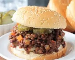 vegan sloppy joes sandwich