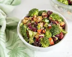 Classic Vegan Broccoli Salad with Cranberries