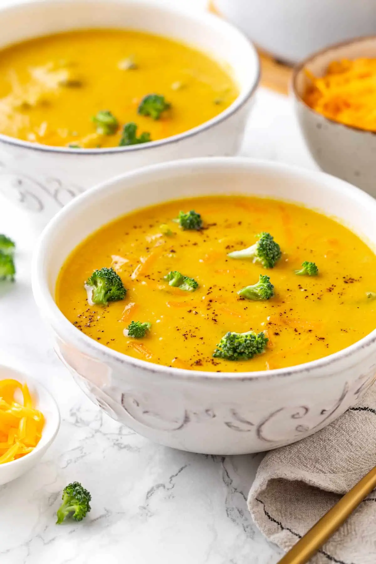 Ultimate Classic Vegan Broccoli Cheddar Soup